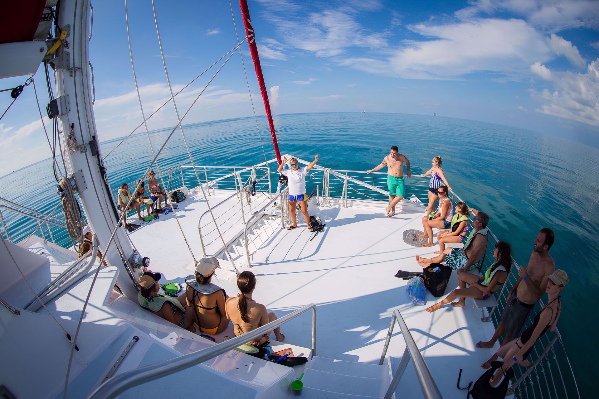 An afternoon sail that takes you to the reef